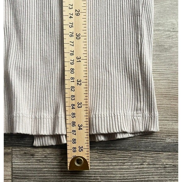 Zara Womens Tan Knit Skirt Midi Button High Slit Size Small - Picture 3 of 7